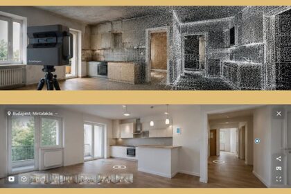 3D felmérés Matterport Pro3 lézerszkennerrel lakásfelújításhoz