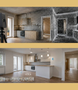3D felmérés Matterport Pro3 lézerszkennerrel lakásfelújításhoz