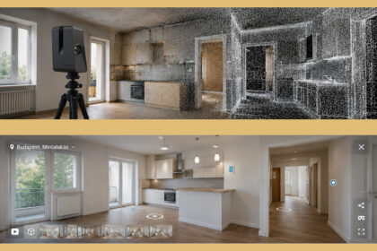 3D felmérés Matterport Pro3 lézerszkennerrel lakásfelújításhoz